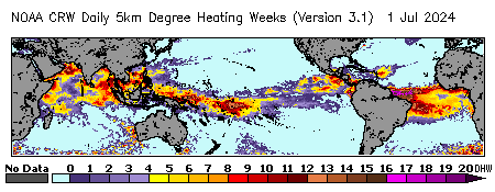 GBR Coral Bleaching Heat Stress Degree Heating Week image