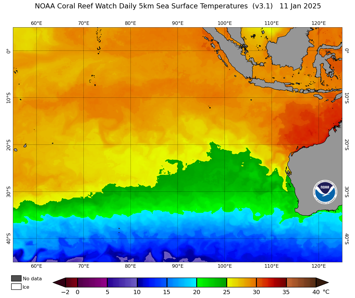 NOAA Coral Reef Watch Daily 5km Satellite Coral Bleaching Heat Stress ...