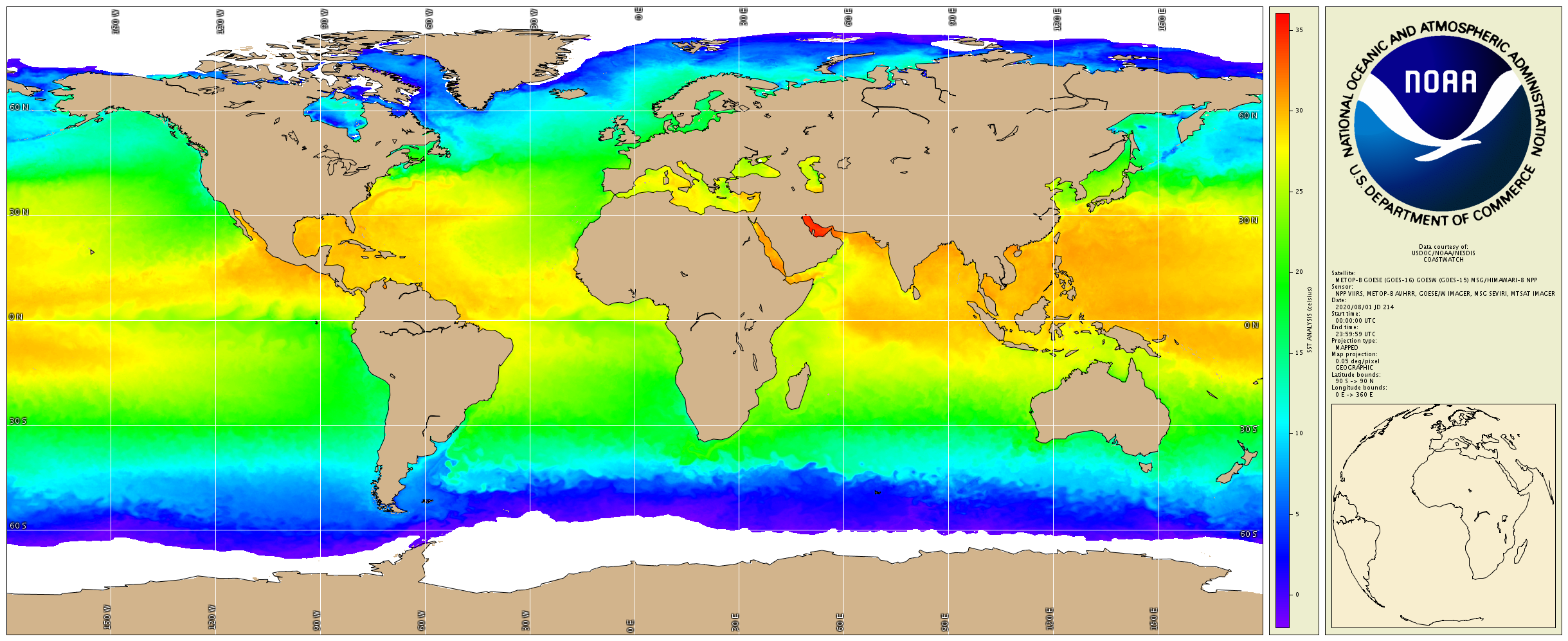 NOAA Blended Global SST