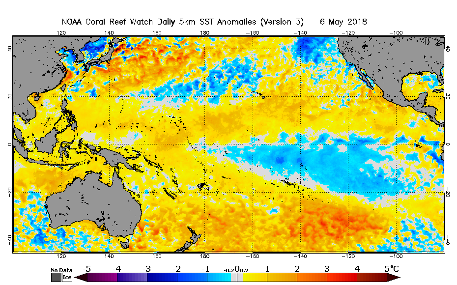 2018 May 06 SST Anomaly map