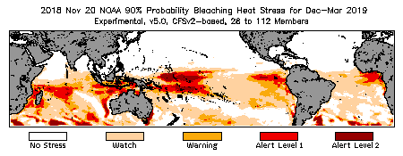 Bleaching Outlook - 90% probability