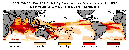 Bleaching Outlook - 90% probability