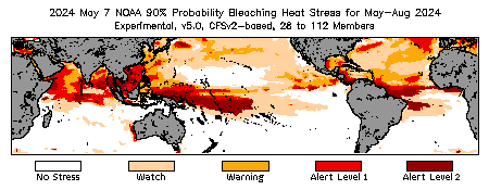 Bleaching Outlook - 90% probability
