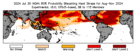 Bleaching Outlook - 60% probability