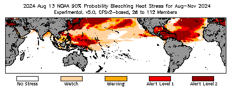 Bleaching Outlook - 90% probability