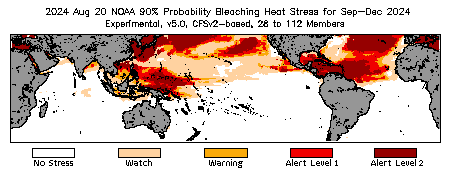 Bleaching Outlook - 90% probability