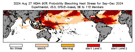 Bleaching Outlook - 90% probability
