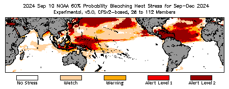 Bleaching Outlook - 60% probability