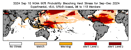 Bleaching Outlook - 90% probability