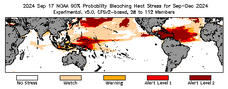 Bleaching Outlook - 90% probability