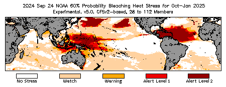 Bleaching Outlook - 60% probability