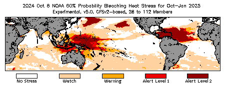 Bleaching Outlook - 60% probability