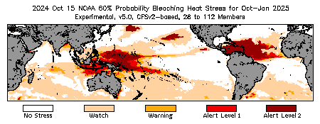 Bleaching Outlook - 60% probability