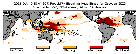 Bleaching Outlook - 90% probability