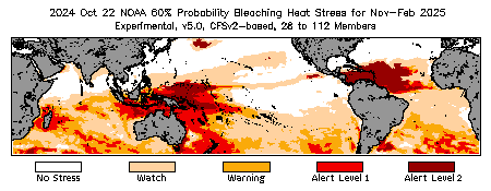 Bleaching Outlook - 60% probability