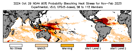 Bleaching Outlook - 90% probability
