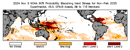Bleaching Outlook - 90% probability