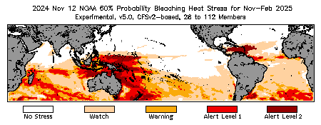 Bleaching Outlook - 60% probability