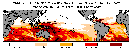 Bleaching Outlook - 60% probability
