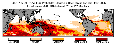 Bleaching Outlook - 60% probability