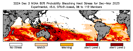 Bleaching Outlook - 60% probability