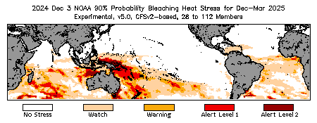 Bleaching Outlook - 90% probability