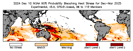 Bleaching Outlook - 90% probability