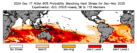 Bleaching Outlook - 60% probability