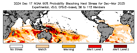Bleaching Outlook - 90% probability