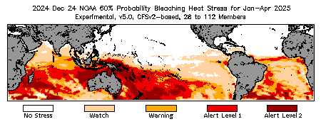 Bleaching Outlook - 60% probability