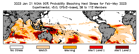 Bleaching Outlook - 90% probability