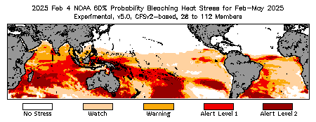 Bleaching Outlook - 60% probability