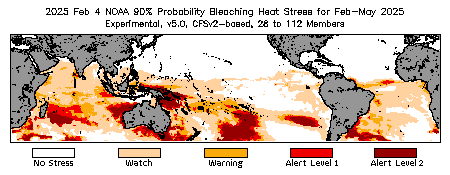 Bleaching Outlook - 90% probability