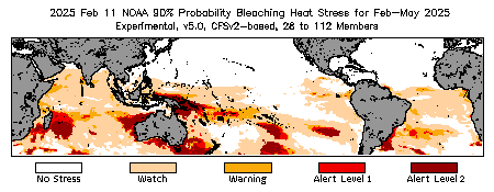Bleaching Outlook - 90% probability