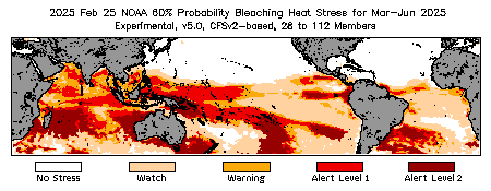 Bleaching Outlook - 60% probability