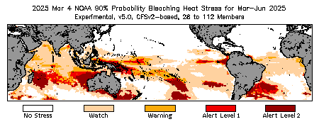 Bleaching Outlook - 90% probability