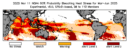 Bleaching Outlook - 60% probability
