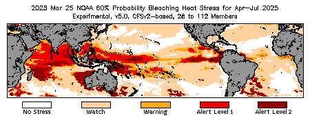 Bleaching Outlook - 60% probability