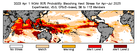 Bleaching Outlook - 60% probability