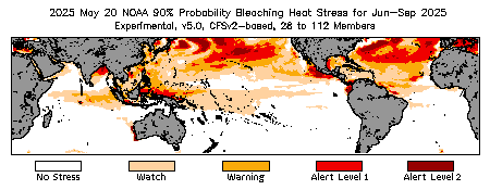 Bleaching Outlook - 90% probability