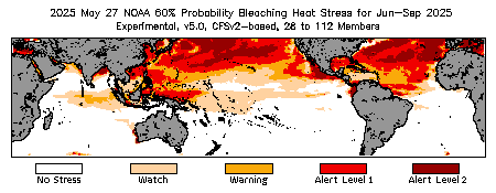 Bleaching Outlook - 60% probability