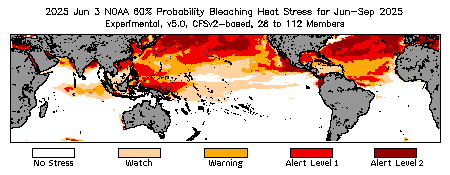 Bleaching Outlook - 60% probability