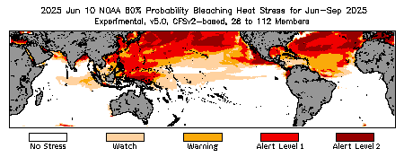 Bleaching Outlook - 60% probability