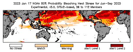 Bleaching Outlook - 60% probability